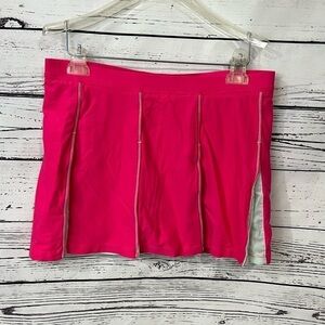 Nike womens medium pleated mesh tennis skort skirt nwt pink grey M